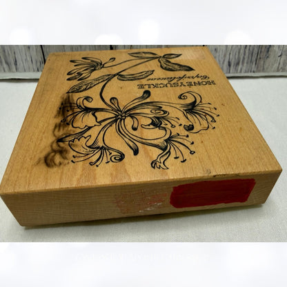 PSX HONEYSUCKLE Botanical Floral Flowers K-2209 Rubber Stamp