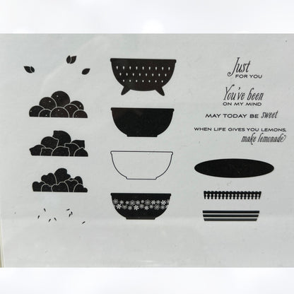 Papertrey Ink BOWL OF SUNSHINE Rubber Stamps