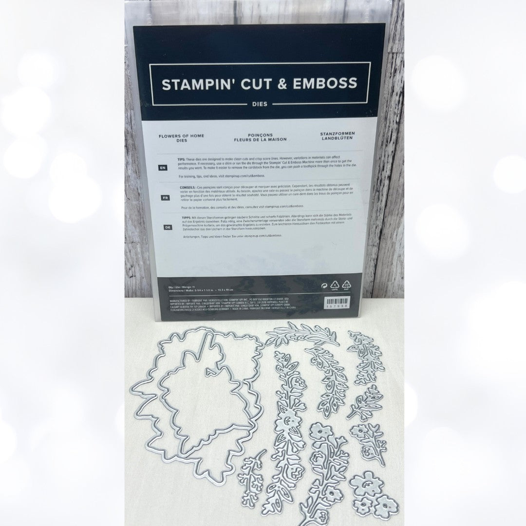Stampin Up FLOWERS OF HOME Floral Dies