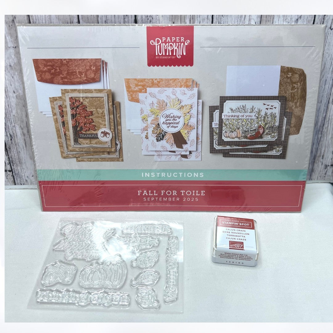 Stampin Up FALL FOR TOILE Autumn Paper Pumpkin Kit Sept 2025