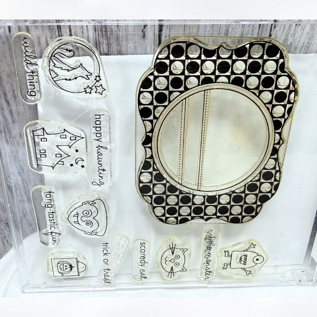 Papertrey Ink EVERYDAY TREATS Tiny Halloween Food Labels Rubber Stamps