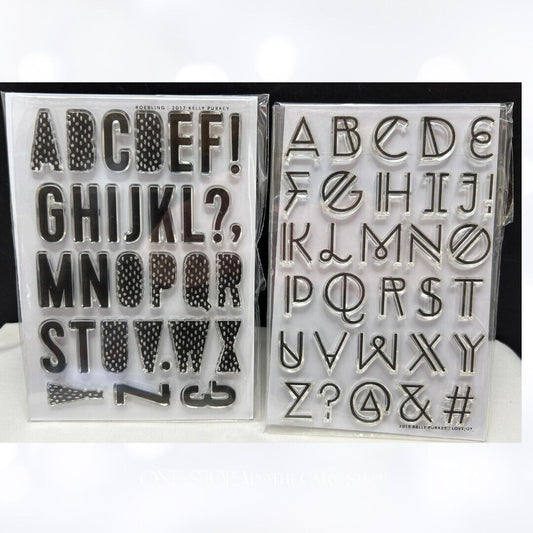 Kelly Purkey LOVEJOY ALPHABET Robeling Planner Journal Rubber Stamps