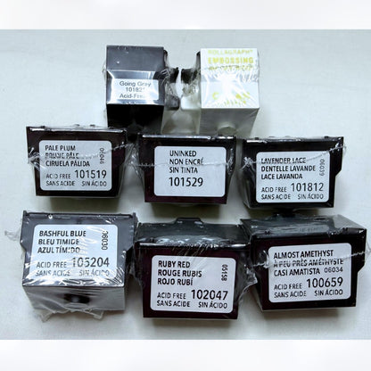 Stampin Up WHEEL INK CARTRIDGES Refills Rollagraph Rollers Lot of 8