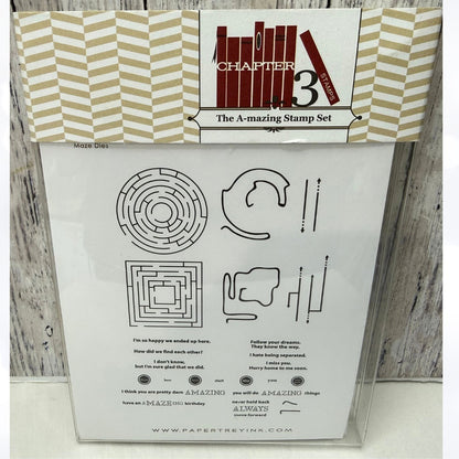 Papertrey Ink The AMAZING STAMP SET Mazes Games Funny Rubber Stamps