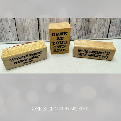 FUNNY Crayons Housewife Humor Sayings Greetings Rubber Stamps Lot of 7