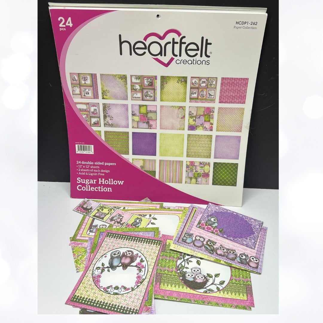 Heartfelt Creations SUGAR HOLLOW 12x12 Paper Cardstock Collection