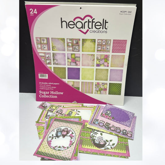 Heartfelt Creations SUGAR HOLLOW 12x12 Paper Cardstock Collection