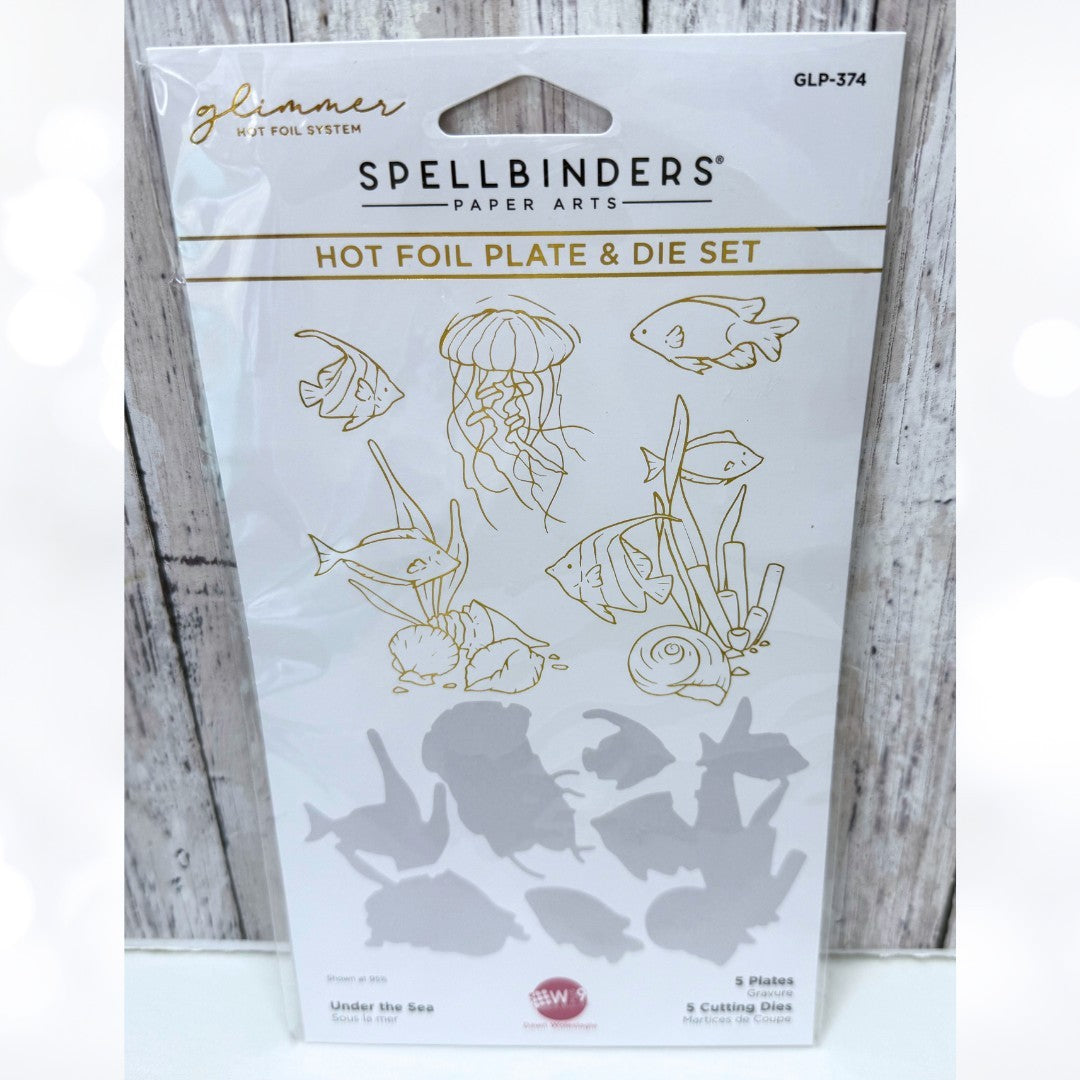 Spellbinders UNDER THE SEA Fish Ocean Glimmer Hot Foil Plates & Dies