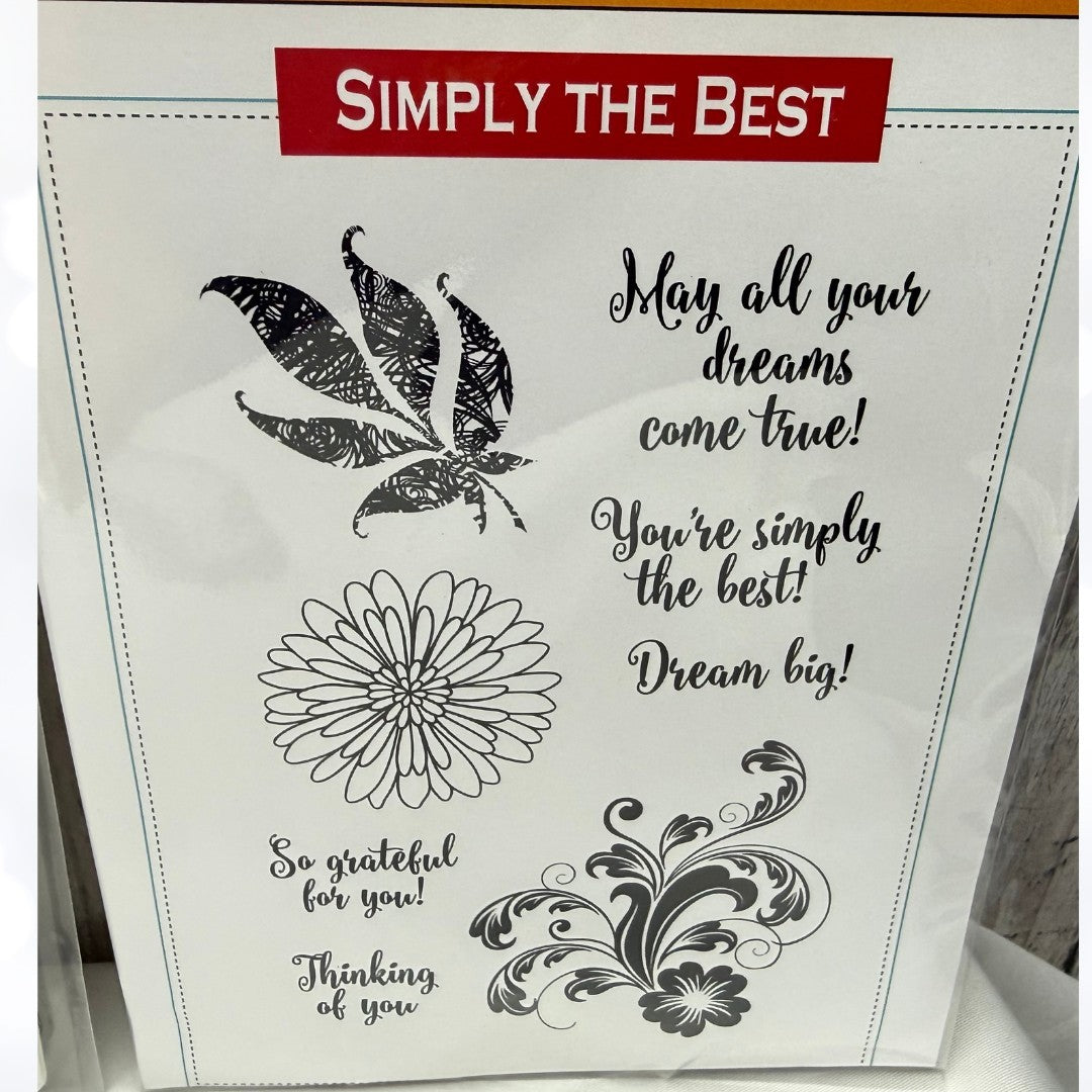Gina K A YEAR OF FLOWERS Simply the Best Rubber Stamps