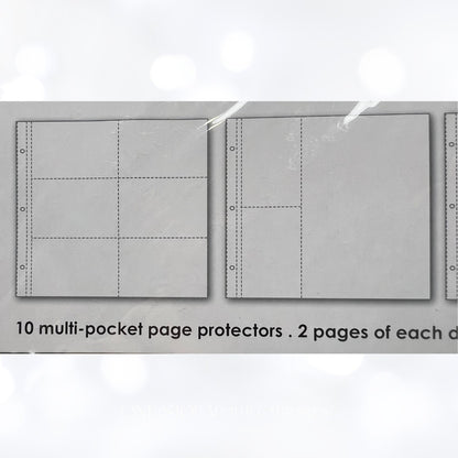 Colorbok MULTI-POCKET PAGE Protectors Scrapbook Album Refills Lot of 4