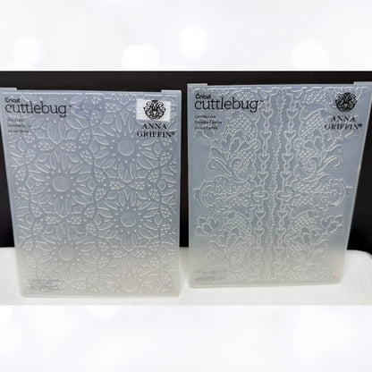 Anna Griffin LACE Amelie Juliet Camilla Embossing Folders Lot of 4