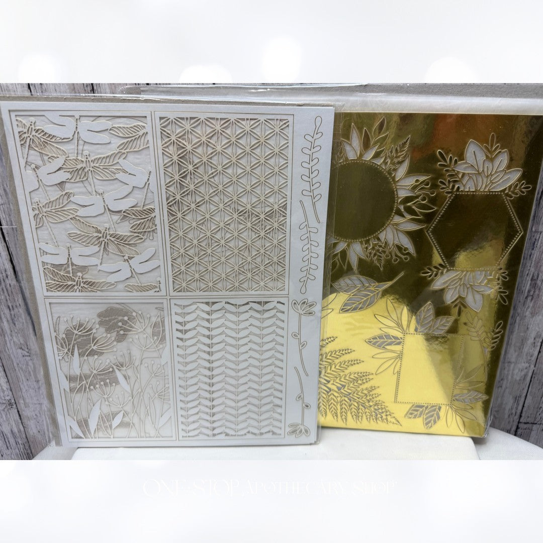 Stampin Up FOREVER GOLD Dandy Lasercuts Foil Die Cuts 