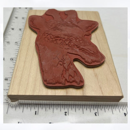 Stampa Rosa HEARTY GIRAFFE Zoo Safari Animal Rubber Stamp