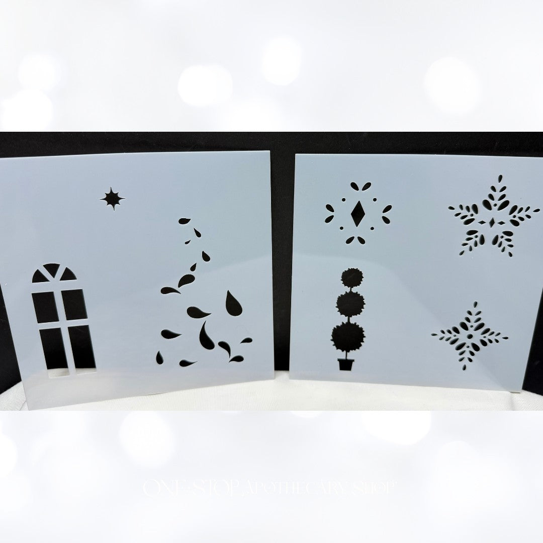 Scrapbook & Cards Today JOLLY HOLIDAY Christmas Tree Rubber Stamps Dies Card Kit