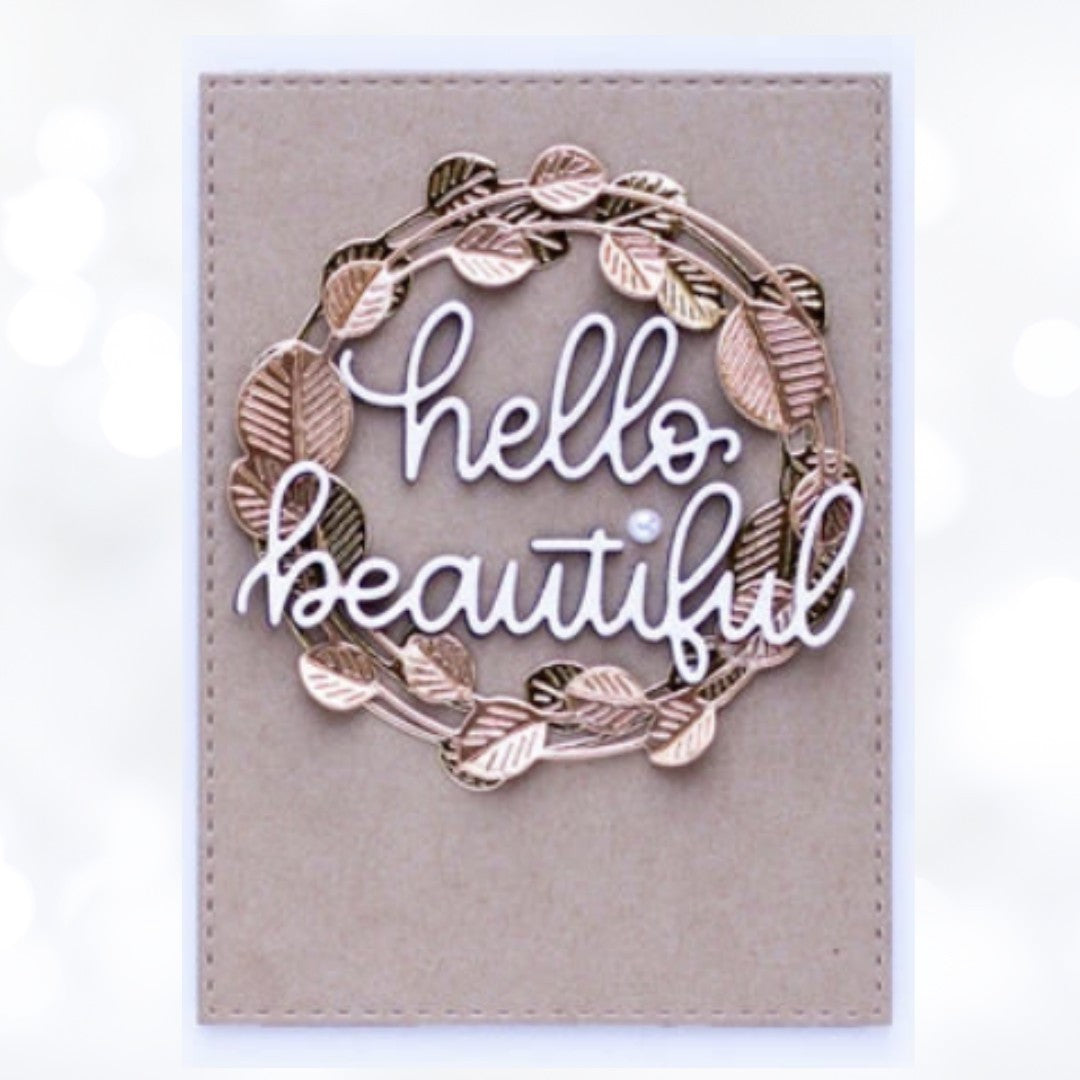 Simon Says Stamp LOVE BIRDS Wreath Eucalyptus Dies