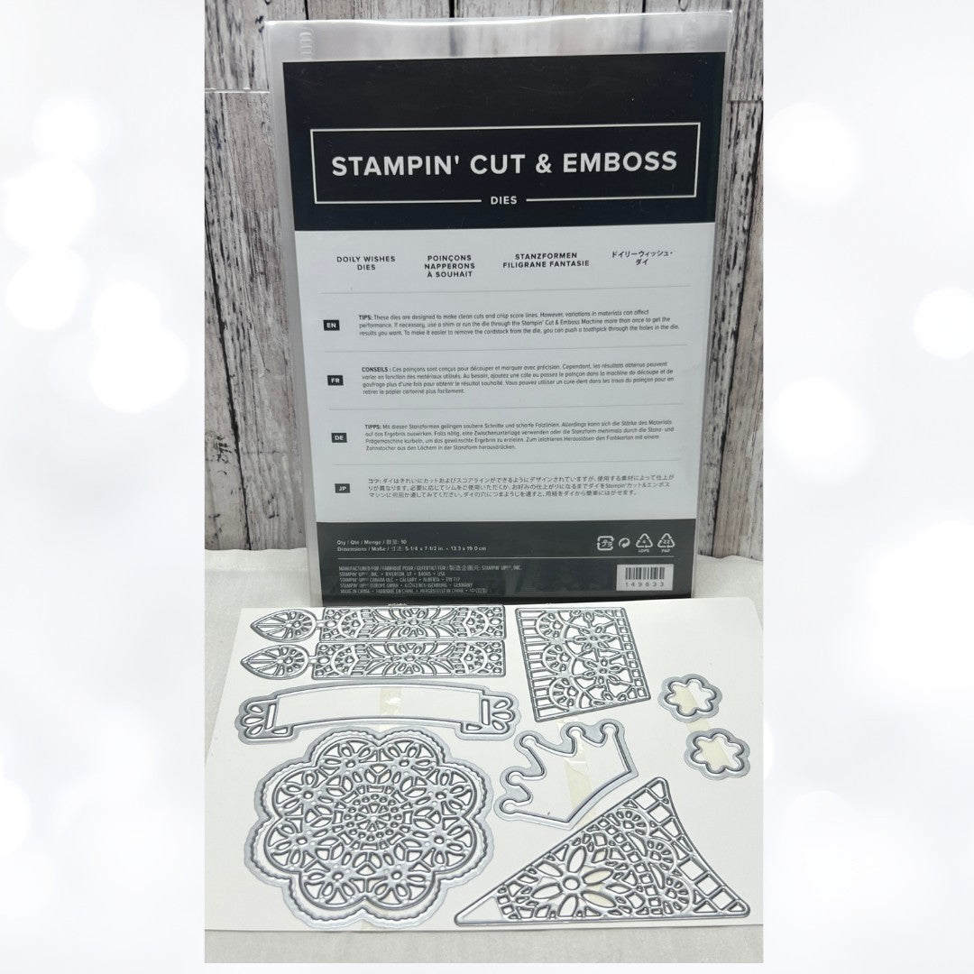 Stampin Up DOILY WISHES Dies