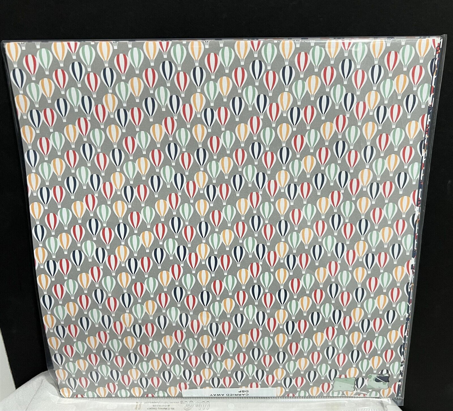 Stampin Up CARRIED AWAY Hot Air Balloon DSP Paper Cardstock 12x12 22 Sheets