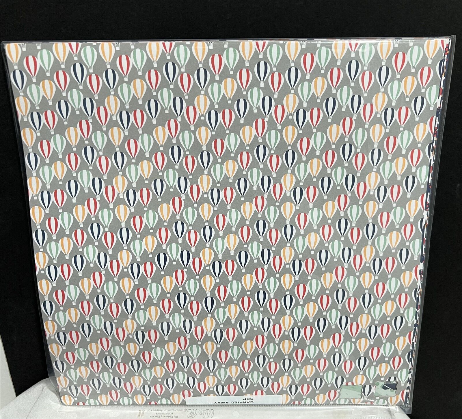 Stampin Up CARRIED AWAY Hot Air Balloon DSP Paper Cardstock 12x12 22 Sheets