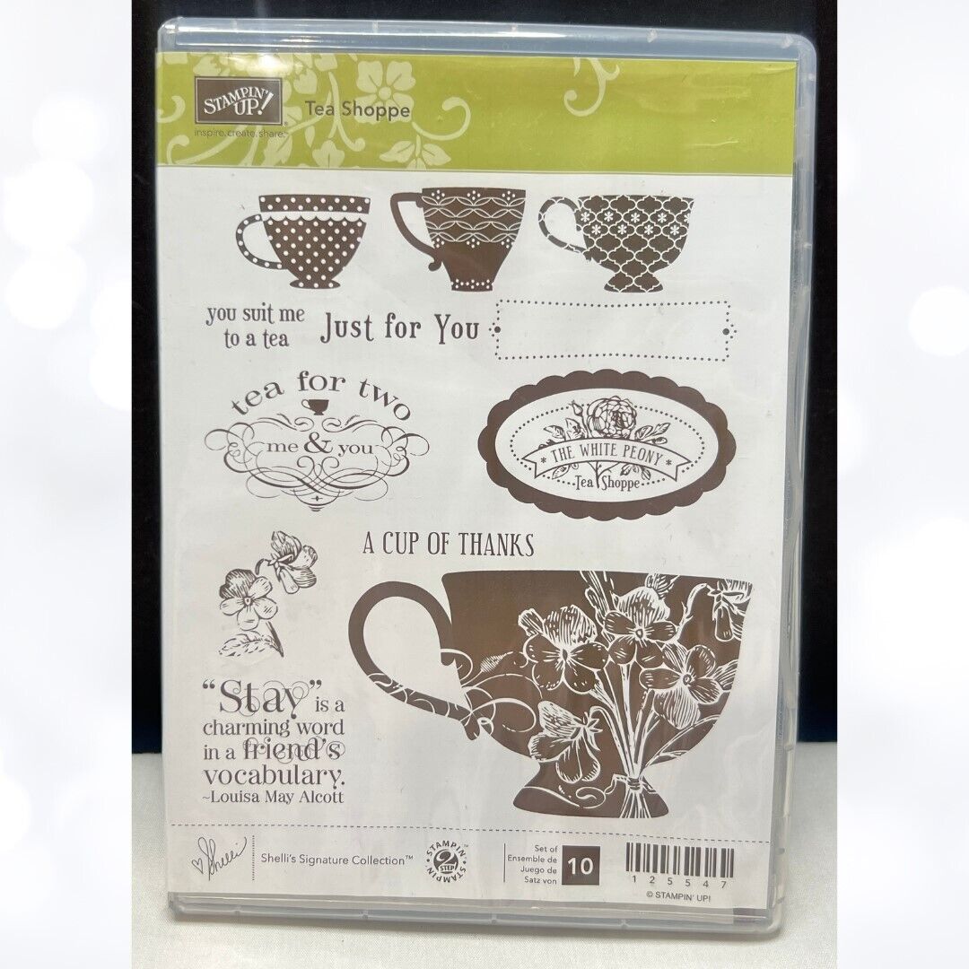 Stampin Up TEA SHOPPE Rubber Stamps – One Stop Apothecary Shop