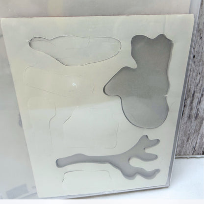 Stampin Up THE RAVEN Halloween Bird Rubber Stamps Rare