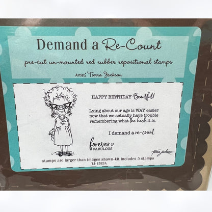 Unity Stamps BIRTHDAY Anniversary Old People Funny Rubber Stamps
