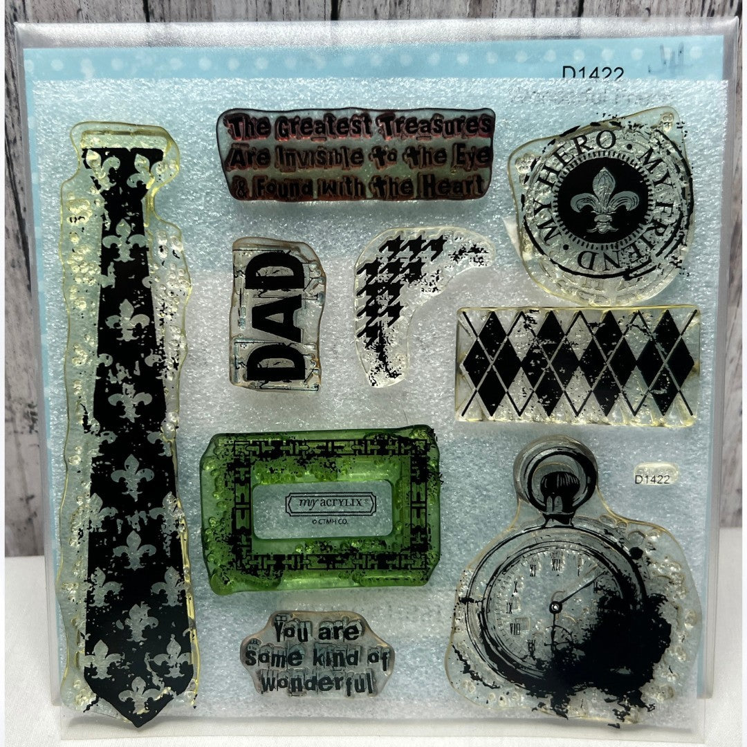 Close To My Heart WONDERFUL FRIEND Dad Fathers Day Rubber Stamps