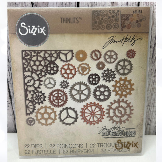 Tim Holtz GEARHEAD Gears Steampunk 661184 Thinlits Dies