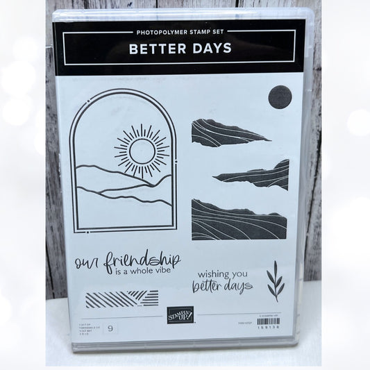 Stampin Up BETTER DAYS Encouragement Rubber Stamps