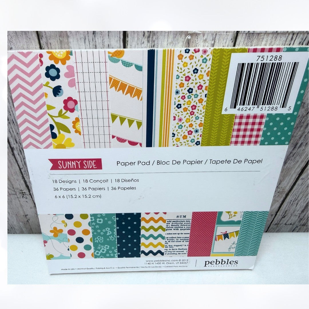 Amy Tangerine Teresa Collins 6X6 PAPER PACKS Scrapbook Cardstock Lot of 4
