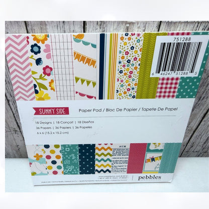 Amy Tangerine Teresa Collins 6X6 PAPER PACKS Scrapbook Cardstock Lot of 4
