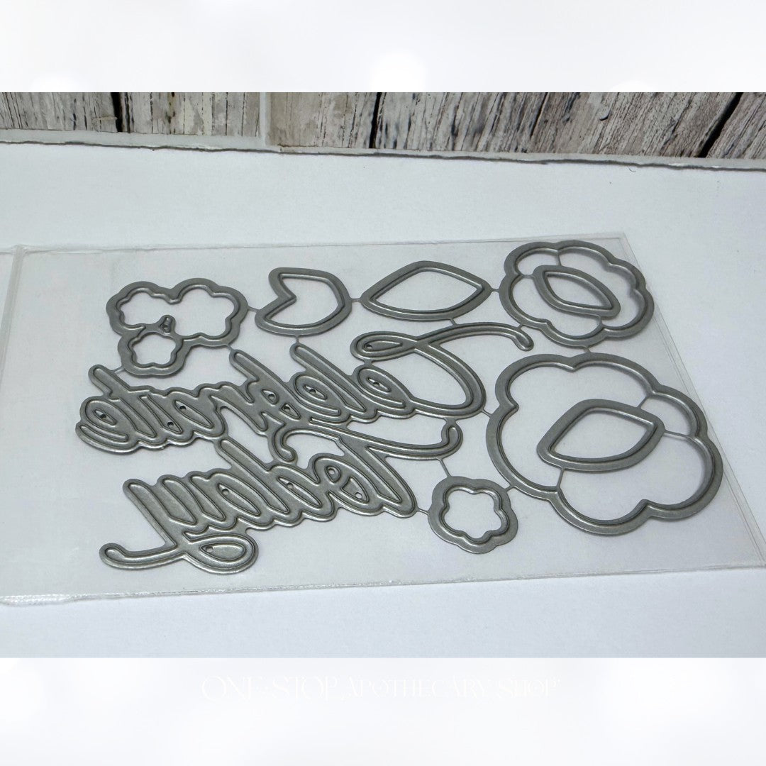 Papertrey Ink COLOR POP FLORALS Flowers Rubber Stamps Dies Paper Kit