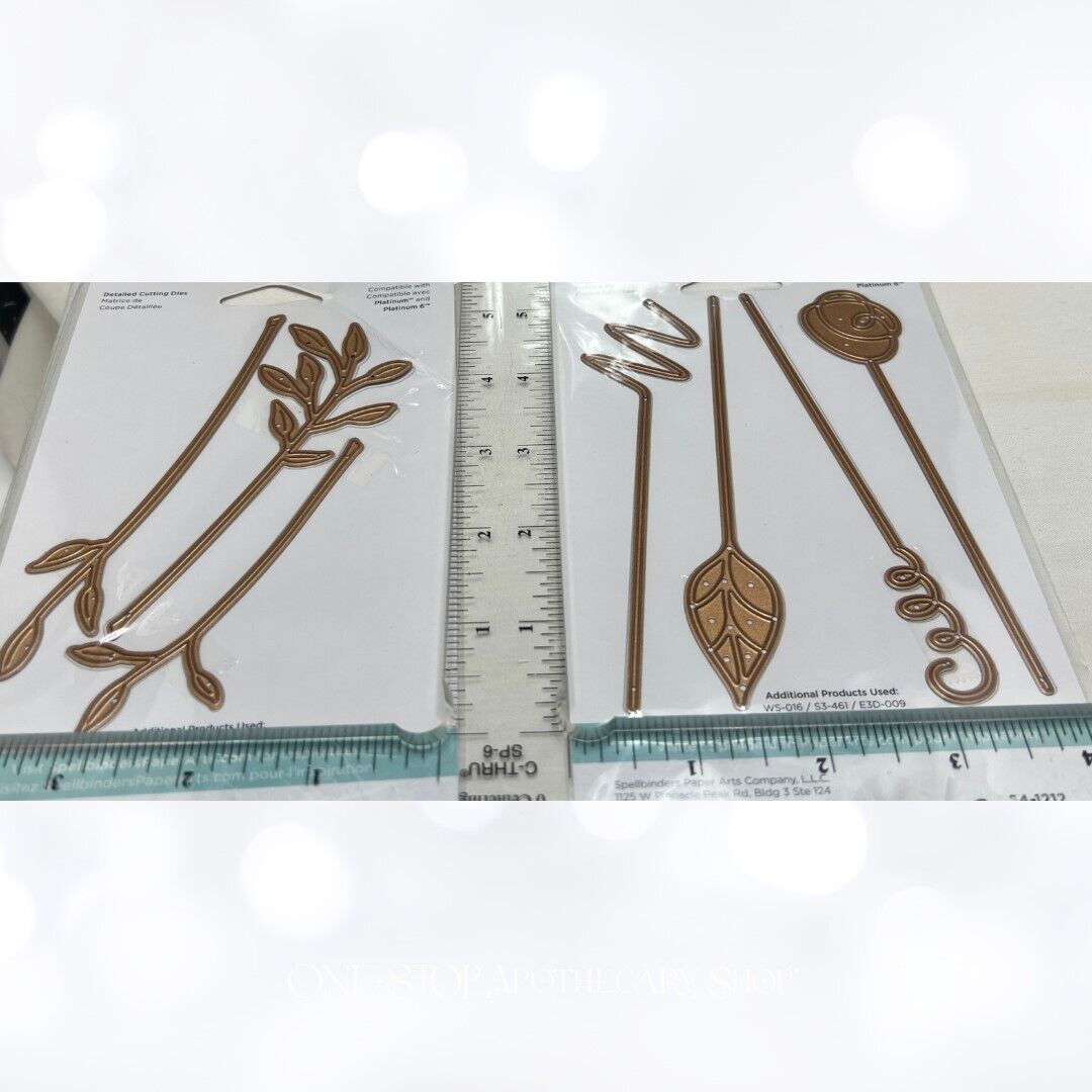 Spellbinders SEALED BLOOMS Birds Flowers Leaf Sprigs Dies Lot of 5