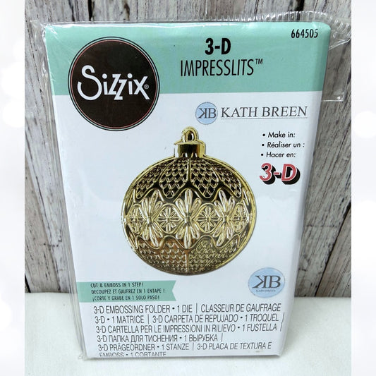 Sizzix ORNAMENT 3D Impresslit 664505 Embossing Folder Die