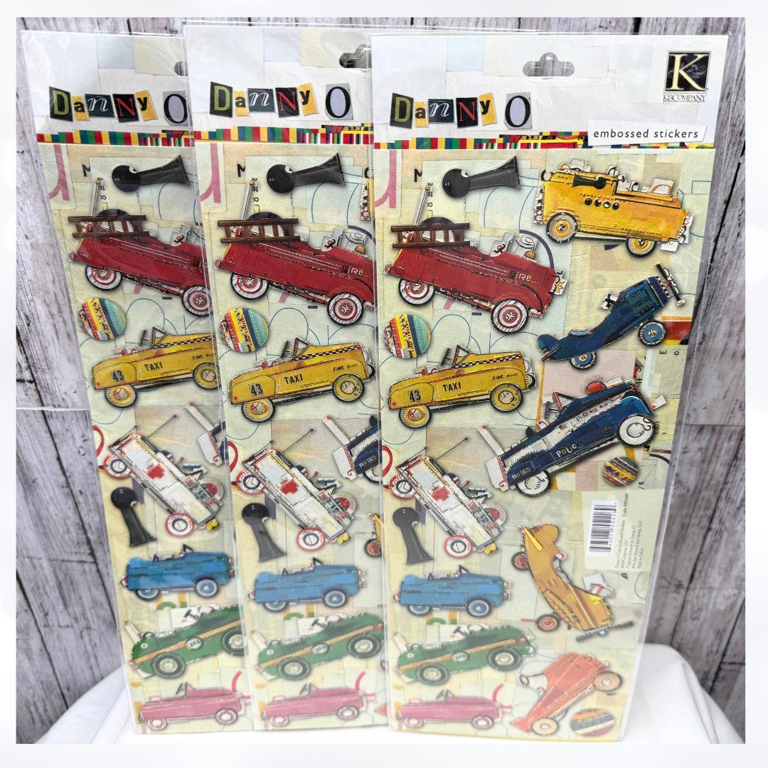 K & Company STICKERS Halloween Baby Cars 12 Inch Lot of 9
