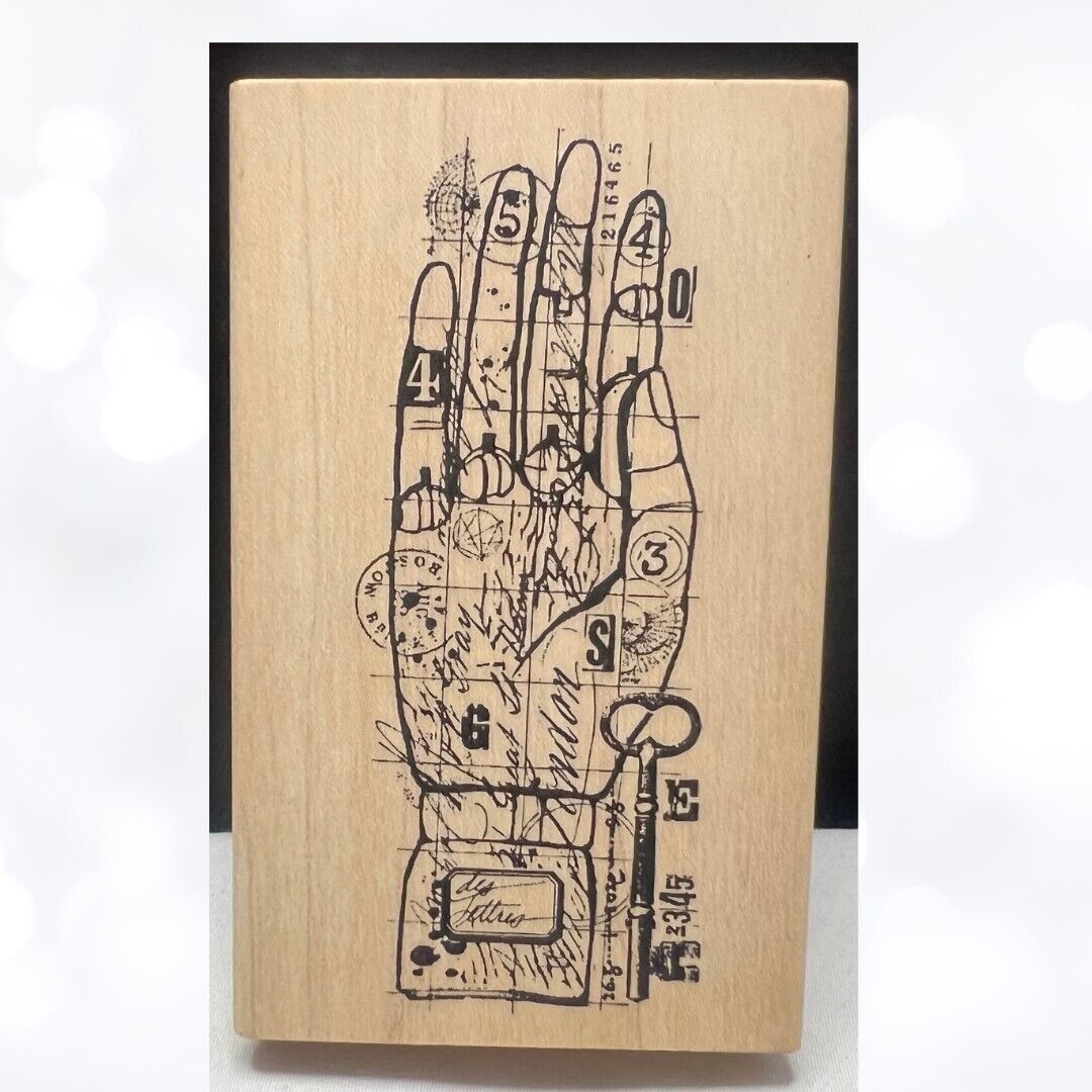 Acey Deucy EVER YOURS Hand Mixed Media J4-834 Rubber Stamp