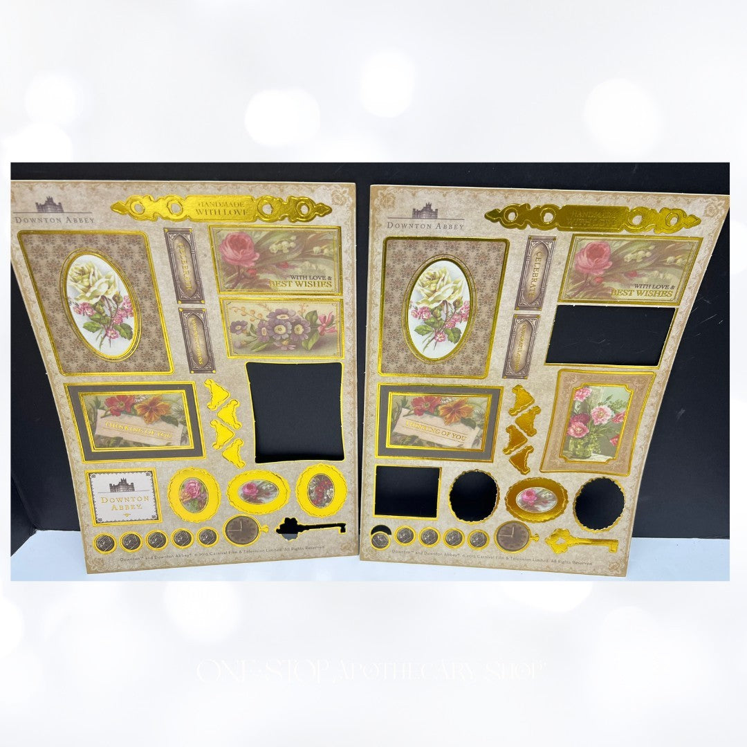 Crafters Companion DOWNTON ABBEY 12x12 Paper Die Cut Toppers Kit