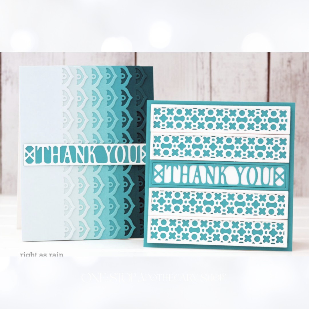 Spellbinders SITTING PRETTY Decorative Edges Small Dies of the Month 2020