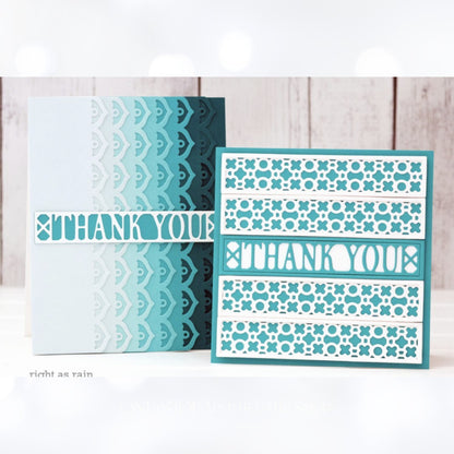 Spellbinders SITTING PRETTY Decorative Edges Small Dies of the Month 2020