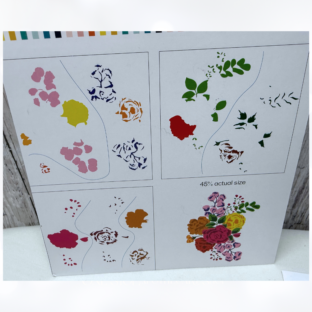 Alex Syberia BIRTHDAY BOUQUET Flowers Floral Rubber Stamps Dies Stencils