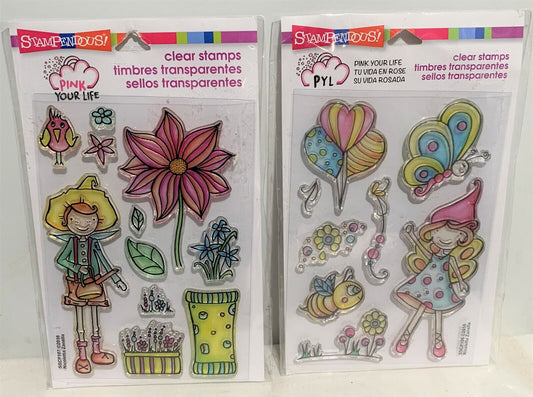 Stampendous FAIRIES Fairy Nicoletta Zanella Clear Boy Girl Rubber Stamps Lot