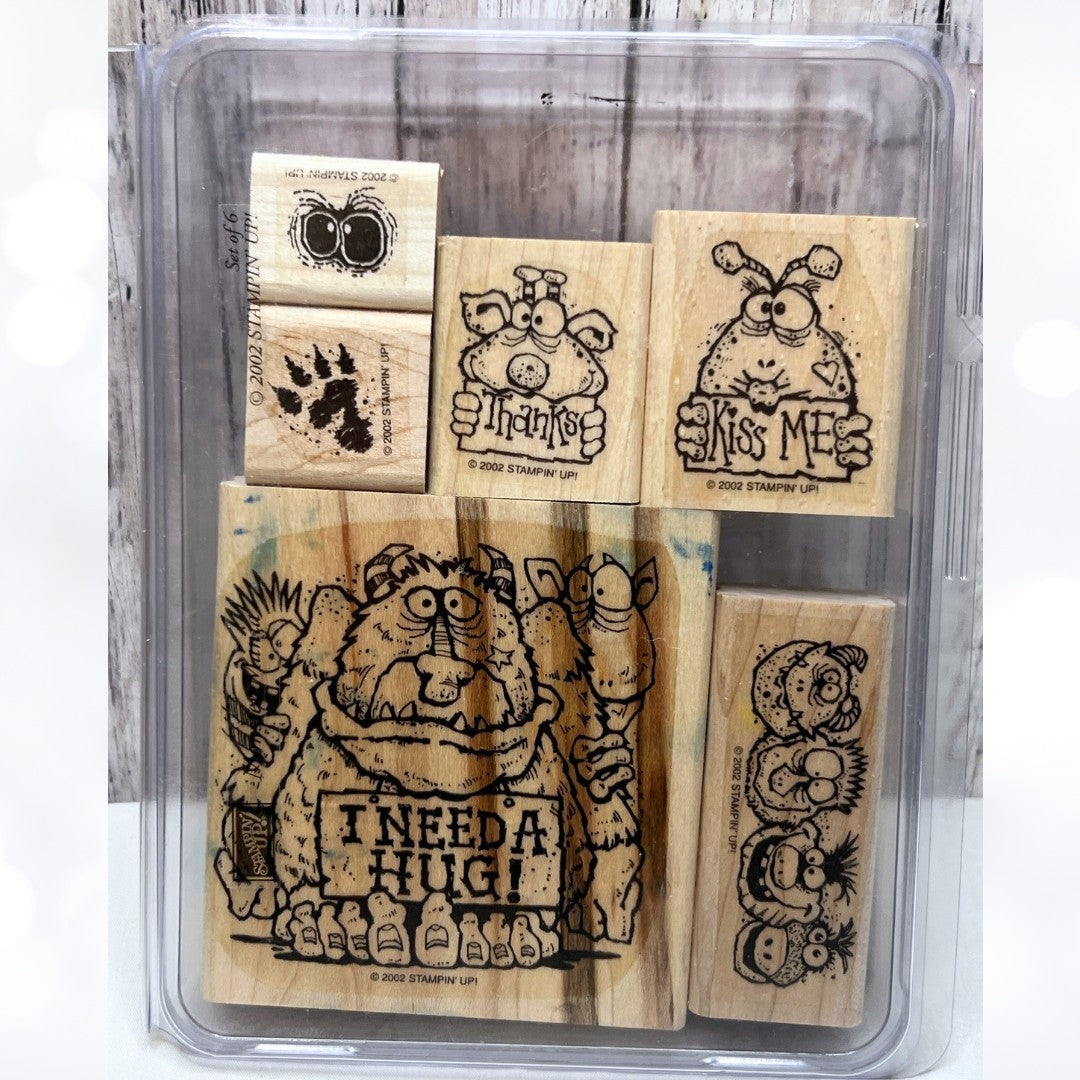 Stampin Up MONSTER MANIA Rubber Stamps