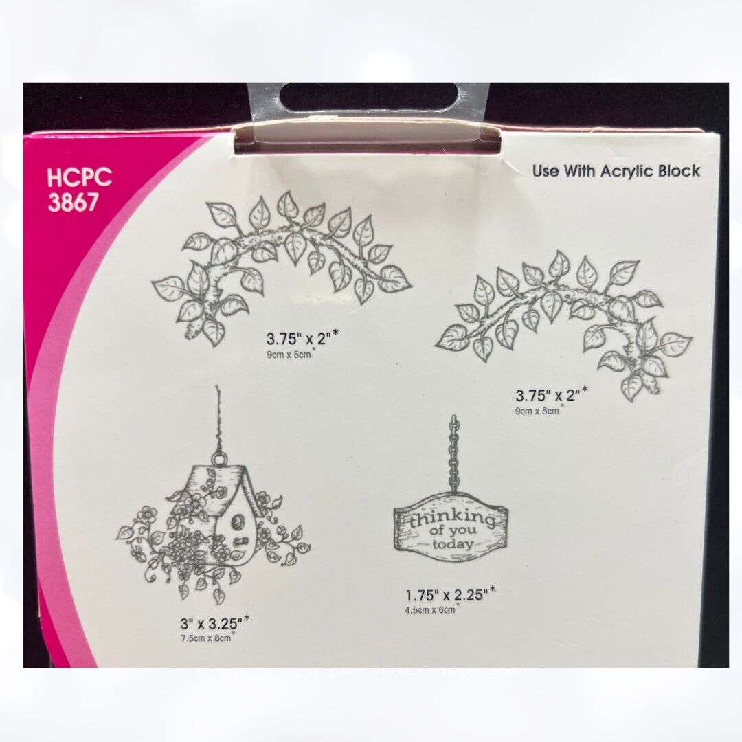 Heartfelt Creations CHERRY BLOSSOM RETREAT Birdhouse Rubber stamps Dies