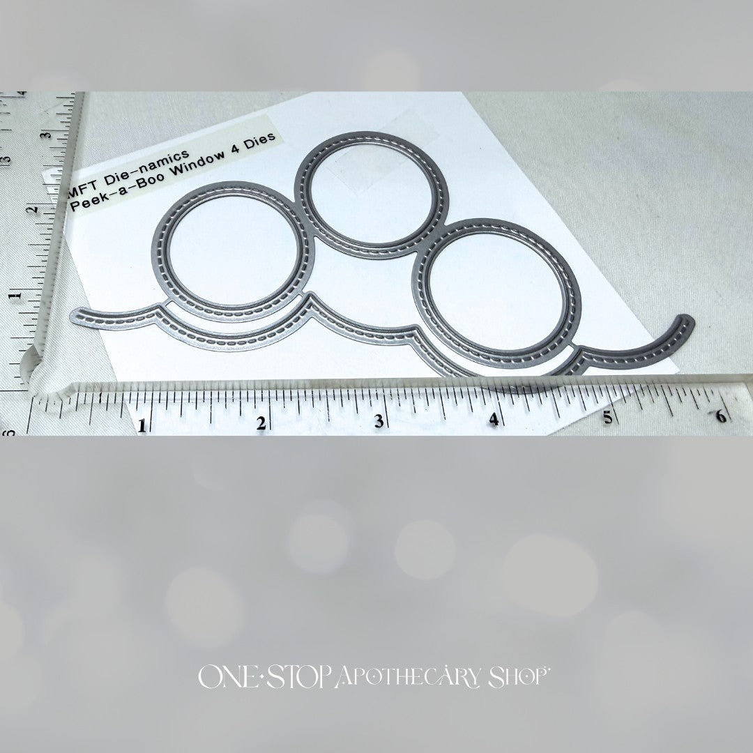 My Favorite Things CIRCLE & SQUARE Trio Shaker Window Dies Pouches Lot