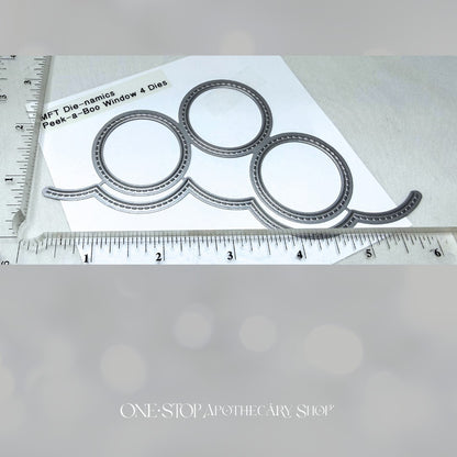 My Favorite Things CIRCLE & SQUARE Trio Shaker Window Dies Pouches Lot