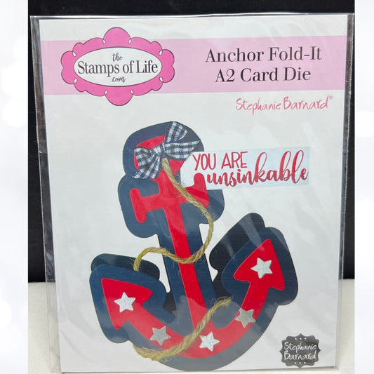 The Stamps Of Life ANCHOR FOLD-IT Nautical Sea A2 Card Die