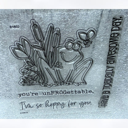 Close To My Heart TOADALLY AWESOME Frogs Rubber Stamps Die