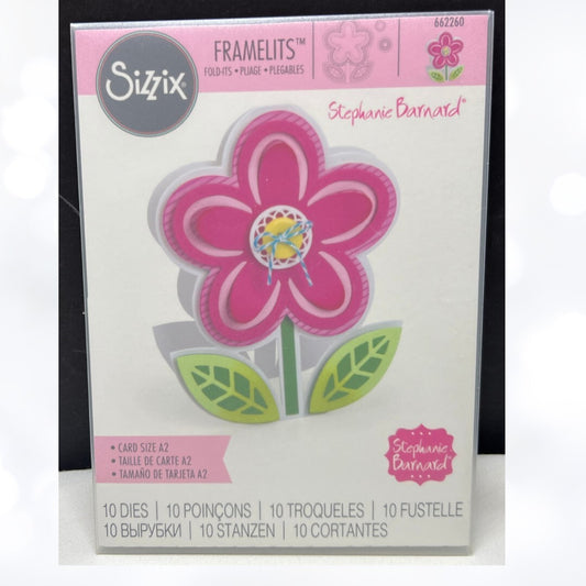 Sizzix Stephanie Barnard FLOWER FOLD ITS 602260 Framelits Dies