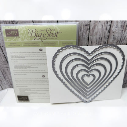 Stampin Up HEART COLLECTION Valentines Day Framelits Dies
