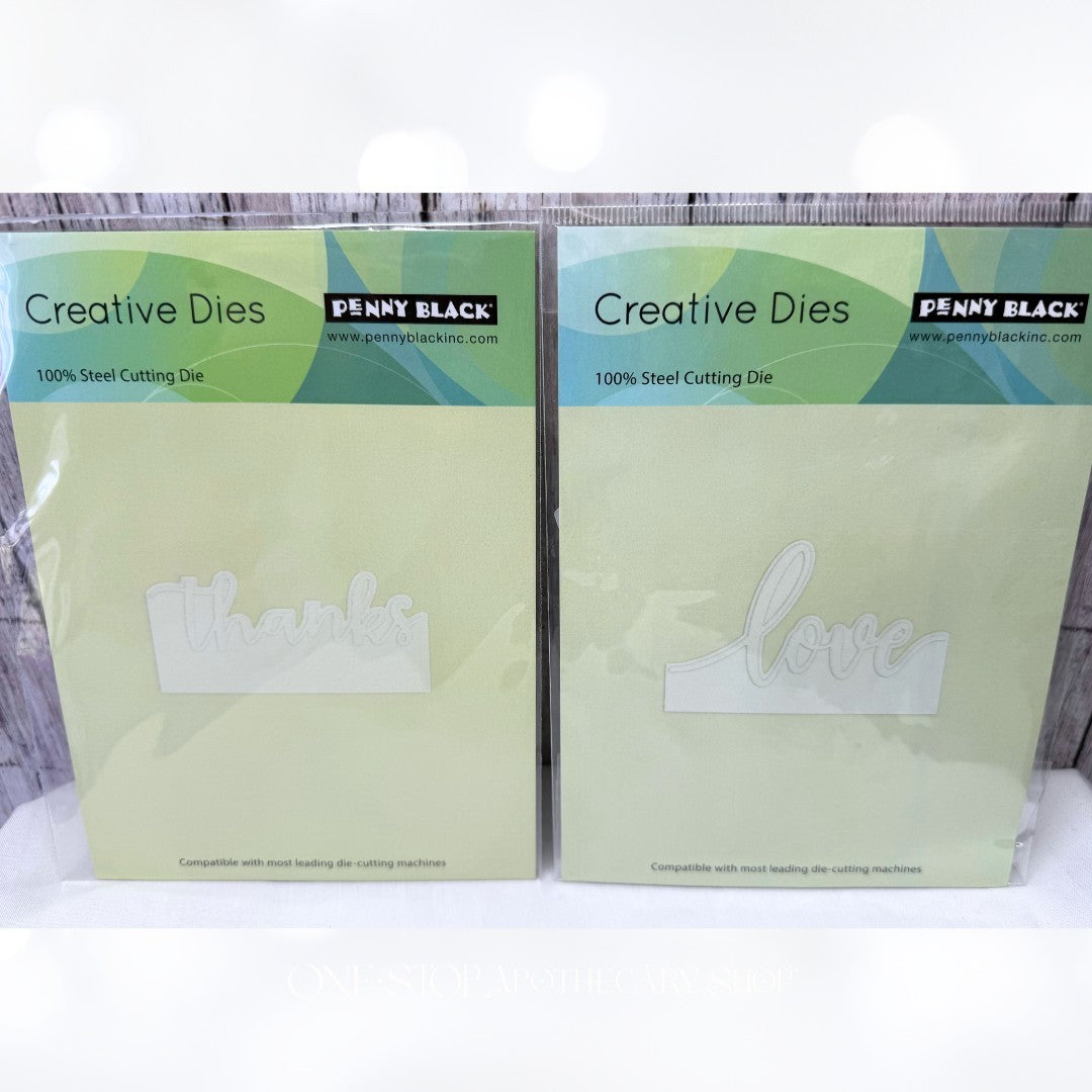 Penny Black LOVE & THANKS Border Edger Dies