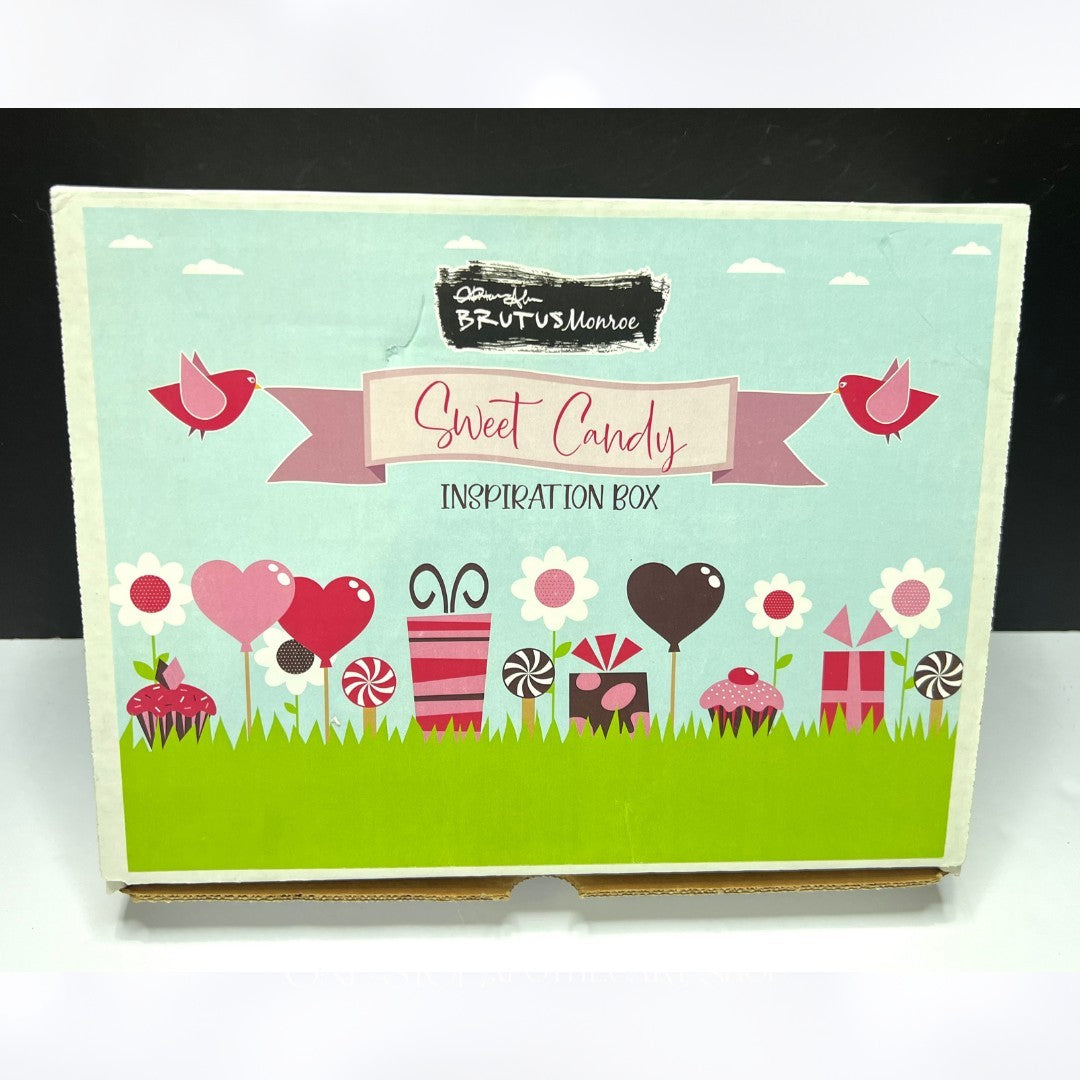 Brutus Monroe SWEET CANDY Christmas Valentines Rubber Stamps Dies Kit